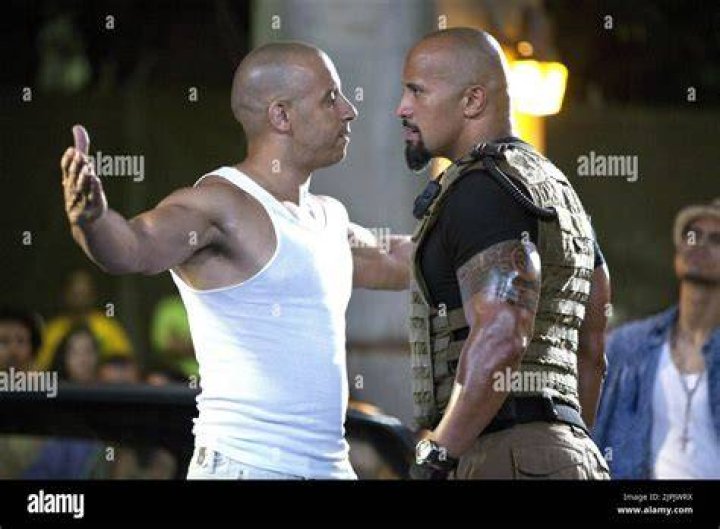 dwayne and vin fast movie feud