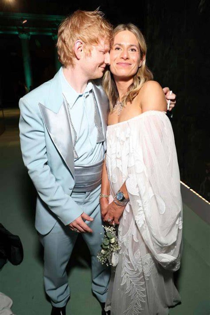 Ed Sheeran’s Wife Cherry Seaborn Sweetly Kisses Him The Cheek At Soccer Game — Rare PDA Photo