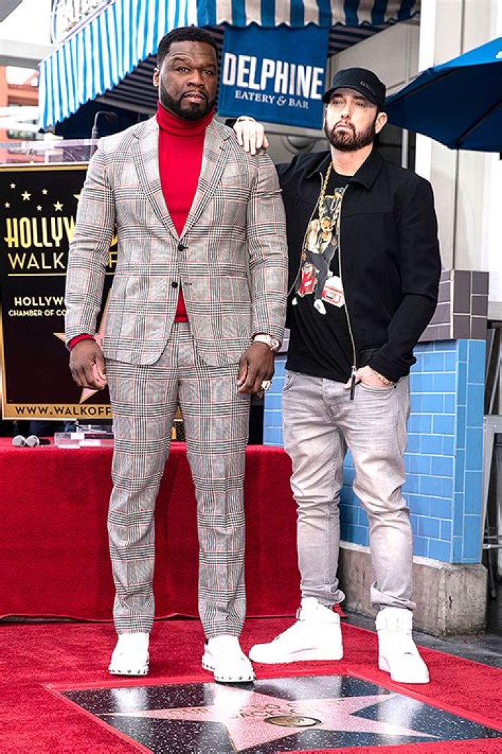 Eminem Rocks Bowl Haircut & Mustache On 50 Cent’s New Show ‘BMF’ – Hollywood Life
