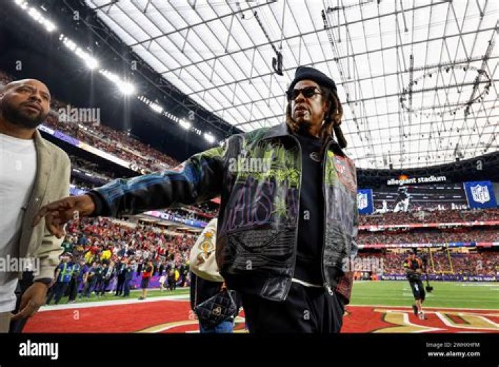 Entertainer Jay-Z arrives for the NFL Super Bowl 54 football game between the San Francisco 49ers and the Kansas City Chiefs, in Miami 49ers Chiefs Super Bowl Football, Miami Gardens, USA - 02 Feb 2020