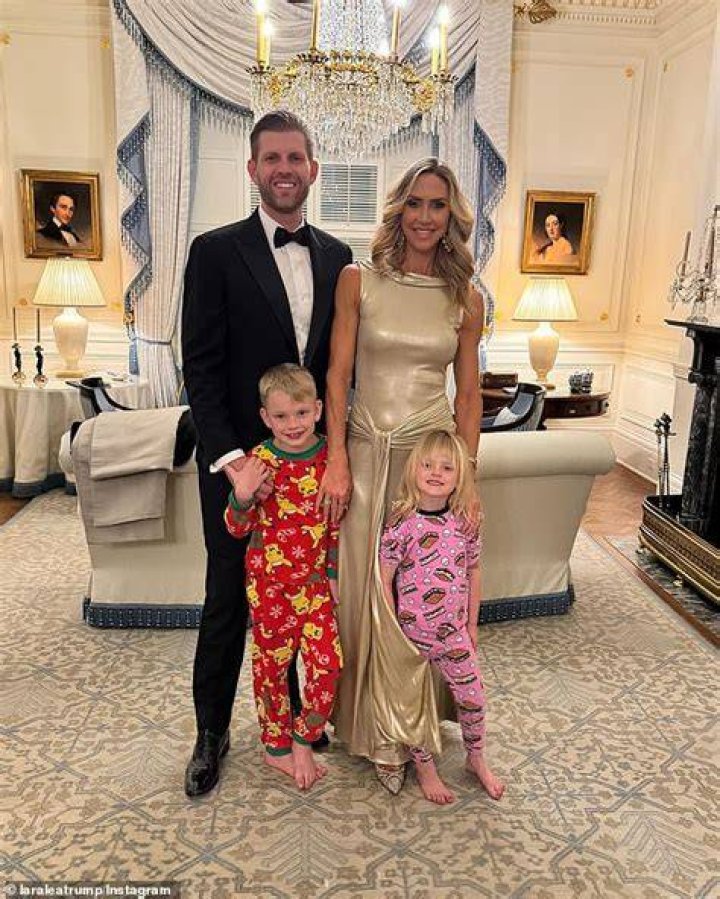 Eric Trump, Lara Trump Eric Trump, and his wife Lara Trump, walk to Marine One on the South Lawn of the White House, in Washington. President Donald Trump is en route to Huntington, W.Va Trump, Washington, USA - 03 Aug 2017