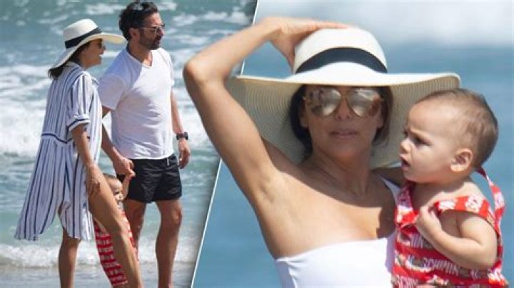 Eva Longoria Wears White Swimsuit In Spain