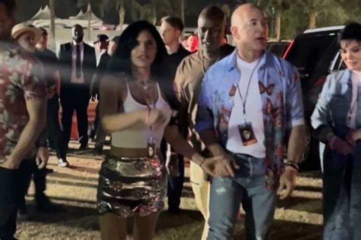EXCLUSIVE: Jeff Bezos and Lauren Sanchez spend their holidays in St-Tropez with famous wave surfer Laird Hamilton. 17 Jun 2023 Pictured: Jeff Bezos and Lauren Sanchez spend their holidays in St-Tropez with famous wave surfer Laird Hamilton. Photo credit: EliotPress/MEGA TheMegaAgency.com +1 888 505 6342 (Mega Agency TagID: MEGA996625_009.jpg) [Photo via Mega Agency]