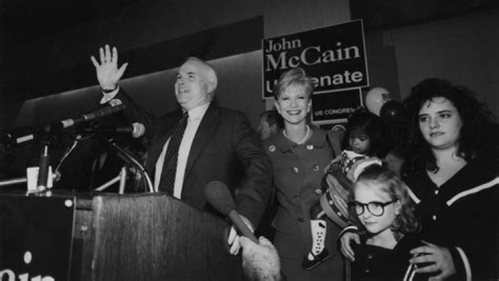 Family of Senator John McCain, including his wife, Cindy (2nd R) and daughter Bridget (R), salute the senator as his casket arrives for a service at North Phoenix Baptist Church in Phoenix, Arizona, USA, 30 August 2018. McCain a veteran of the Vietnam War, served two terms in the US House of Representatives, and was elected to five terms in the US Senate. He also ran for president twice, and was the Republican nominee in 2008. North Phoenix Baptist Church memorial service for Sen. John McCain, USA - 30 Aug 2018