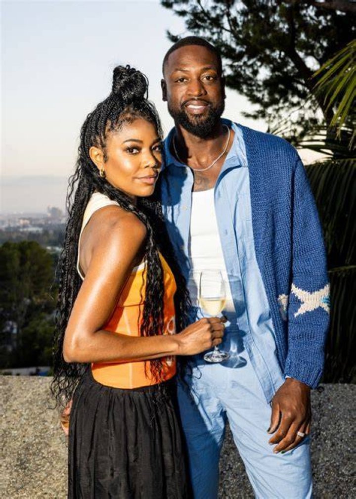 Gabrielle Union, 47, Stuns In A Blue Bikini While Cuddling Up To Husband Dwyane Wade By The Pool