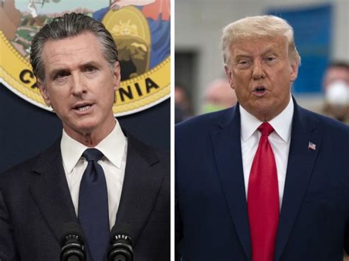 Gavin Newsom discussing a lawsuit