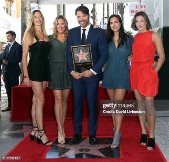 Georgia Tatum Connick, Jill Goodacre, Harry Connick Jr., Charlotte Connick and Sarah Kate Connick Harry Connick Jr. honored with a Star on the Hollywood Walk of Fame, Los Angeles, USA - 24 Oct 2019