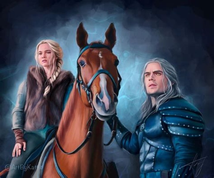 Geralt Of Rivia With Roach