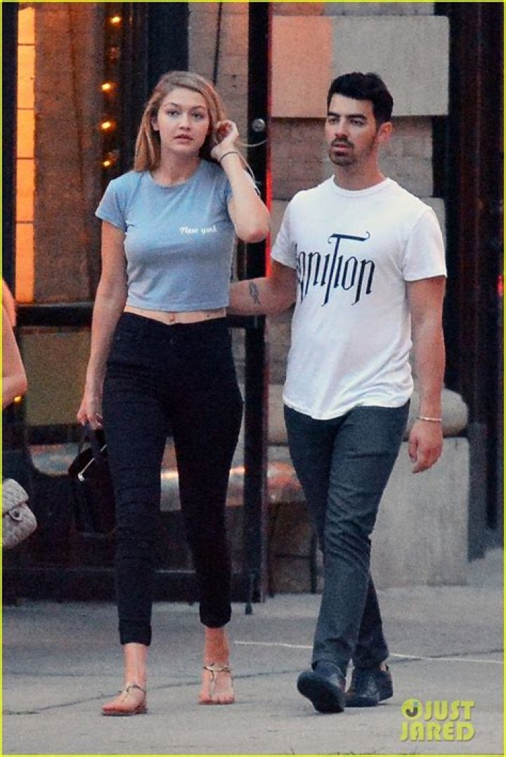Gigi Hadid and Joe Jonas leaving Le Costes restaurantJoe Jonas and Gigi Hadid out and about, Paris, France - 27 Sep 2015