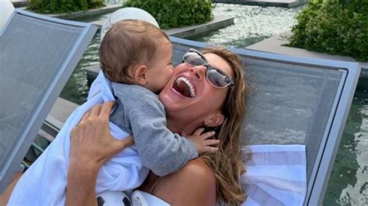 Gisele Bundchen celebrates with son Benjamin Brady