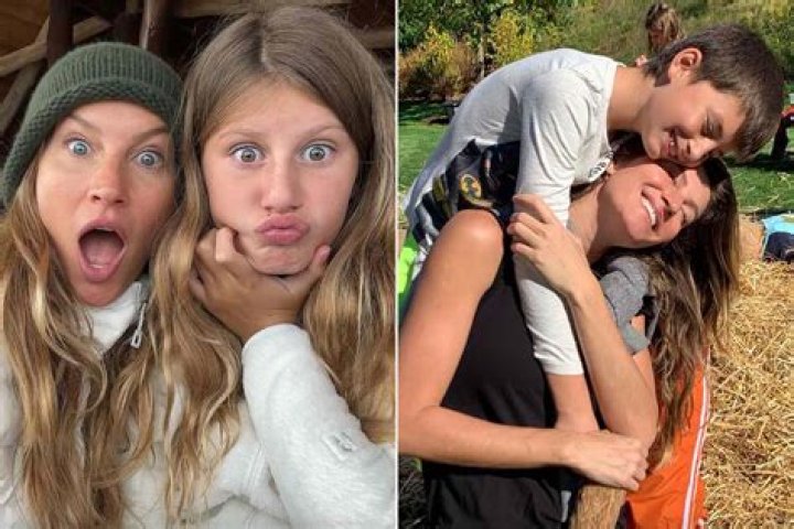 Gisele Bundchen & Tom Brady’s Son, Benjamin, 12, Is Almost As Tall As Her On Trip To The Pumpkin Patch: Photos