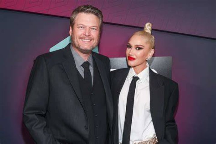 Gwen Stefani & Blake Shelton Adam Levine Star Ceremony Los Angeles 10 Feb 2017
