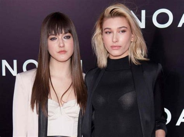 Hailey Baldwin in a creme blazer