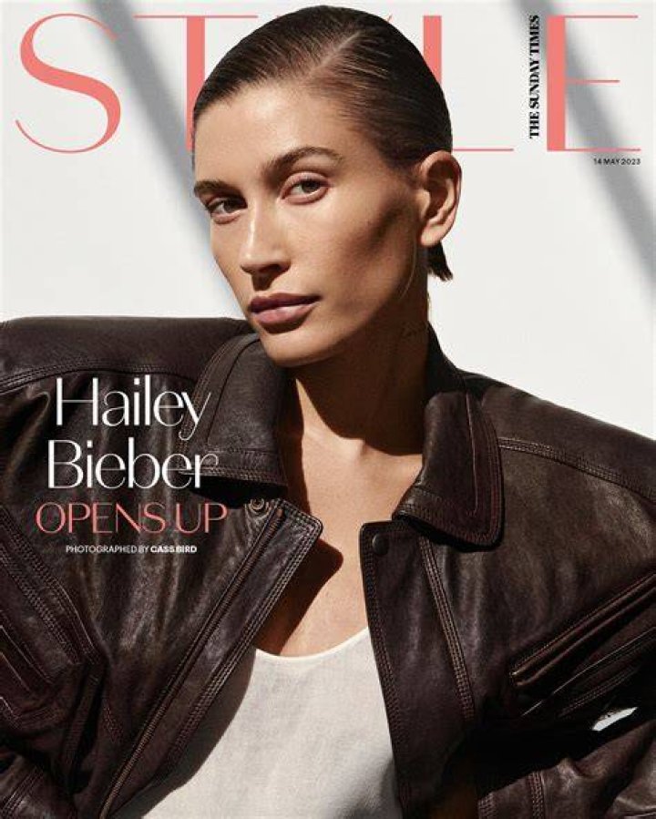 Hailey Bieber models for Victoria's Secret