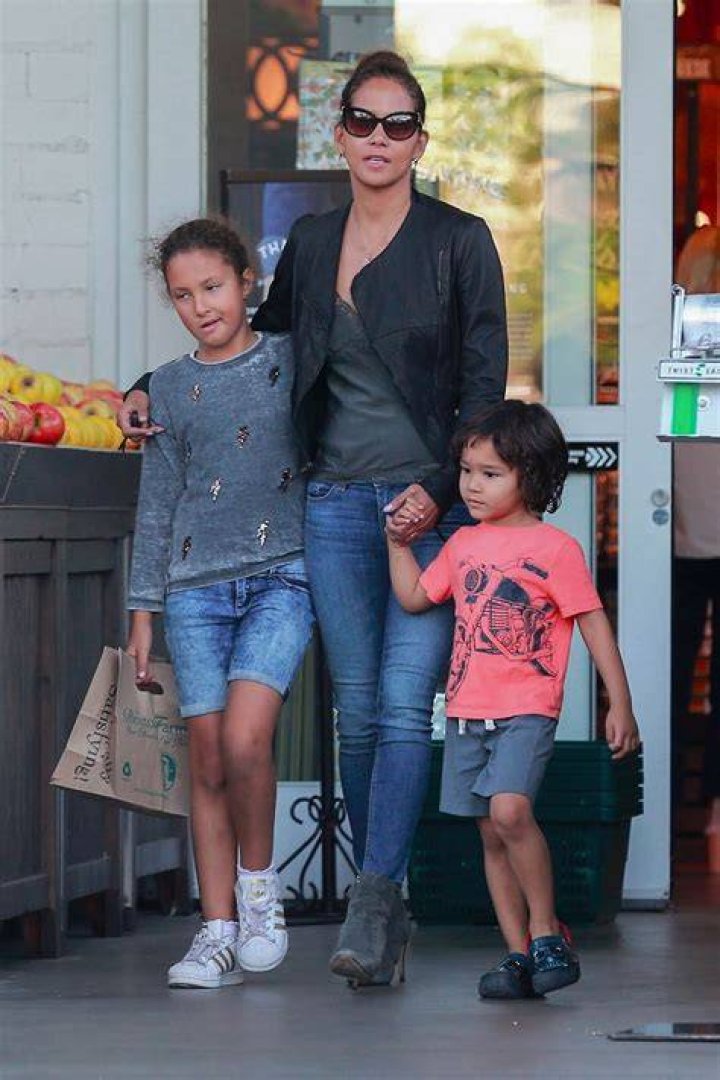 Halle Berry and her kids