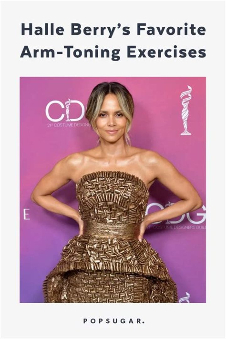 Halle Berry Shows Off Toned Shoulders & Demonstrates 3 Exercises For Muscular Arms