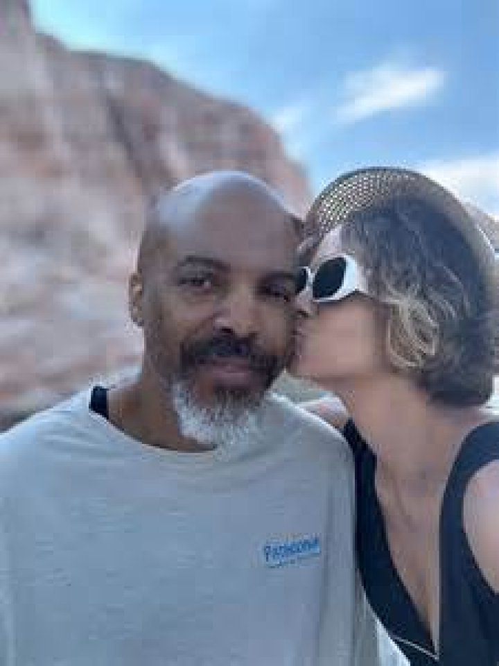 Halle Berry & Van Hunt Snuggle Up In Matching Metallic Snowsuits On Winter Vacation
