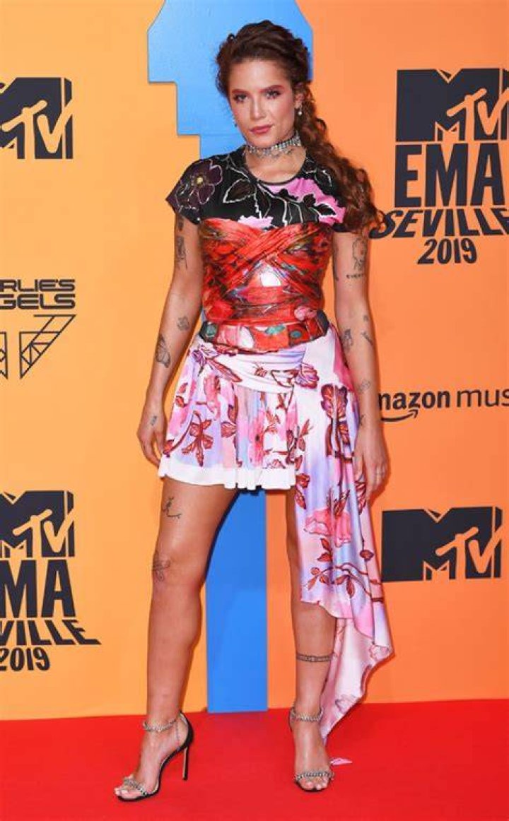 Halsey 26th MTV EMA, Fashion Highlights, Seville, Spain - 03 Nov 2019 Wearing Peter Pilotto Same Outfit as Catwalk Model *10417021c