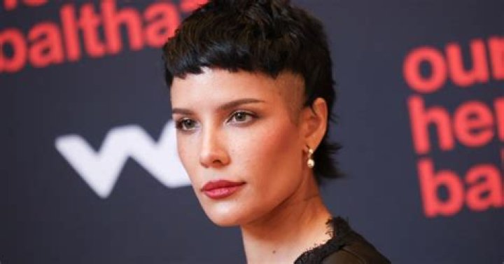 Halsey in a black bikini in Miami