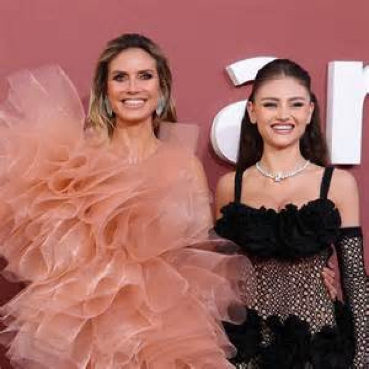 Heidi Klum & Daughter Leni, 17, Look Like Twins In Matching Sequin Dresses For Dolce & Gabbana Show