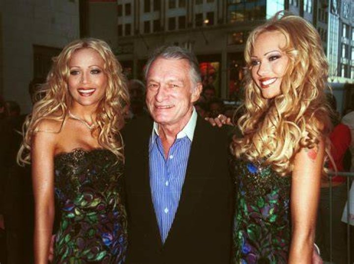 Hugh Hefner With Mandy & Sandy Bentley