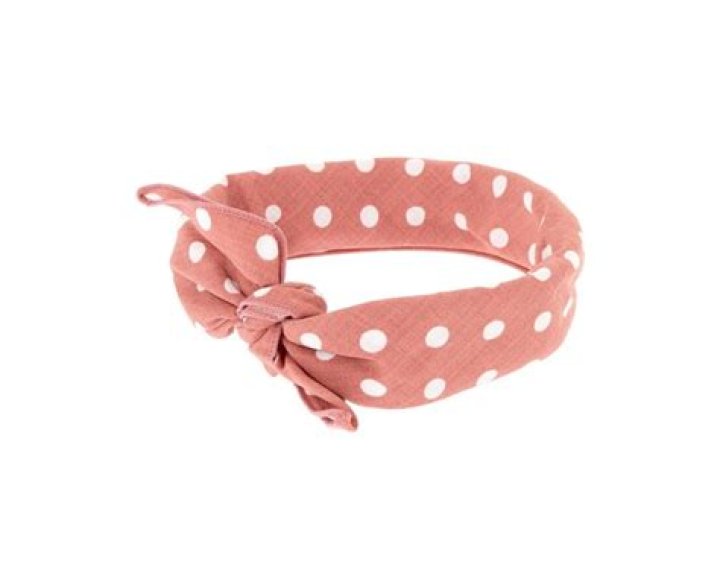 Icing Polka Dot Knotted Bandana Headwrap &ndash; Mauve, $3.99, icing.com