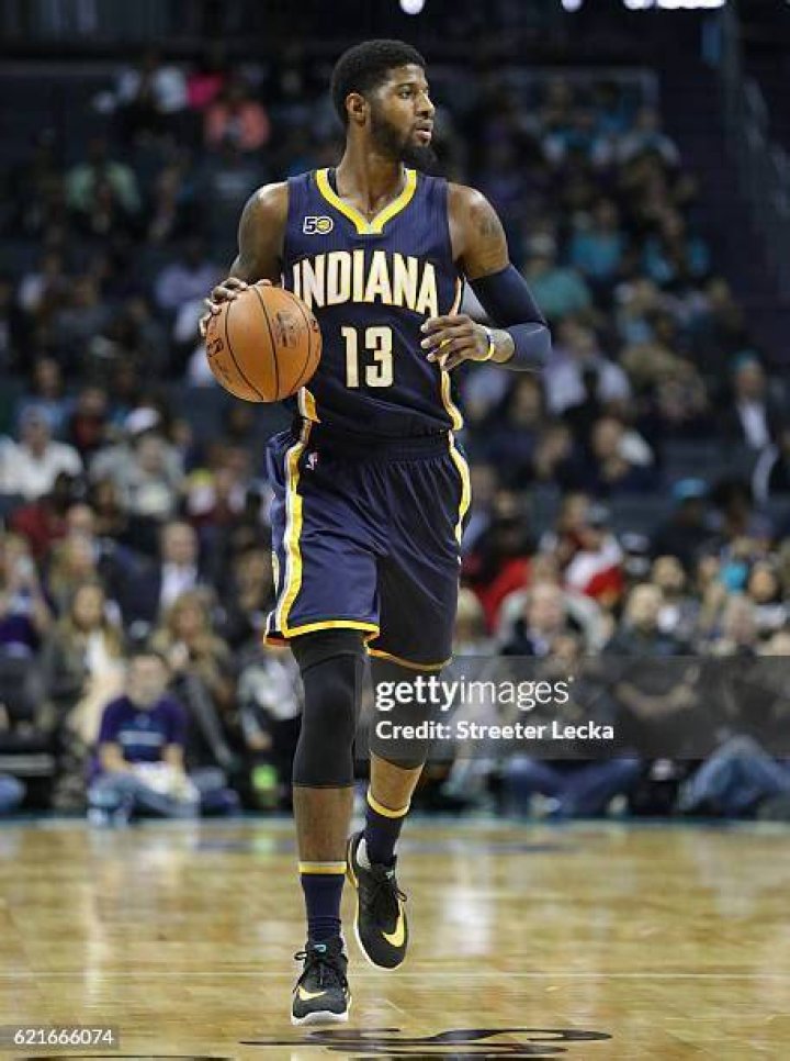 Indiana Pacers Paul George brings the ball up court during the USA Basketball Showcase game, in Las Vegas USA Basketball, Las Vegas, USA