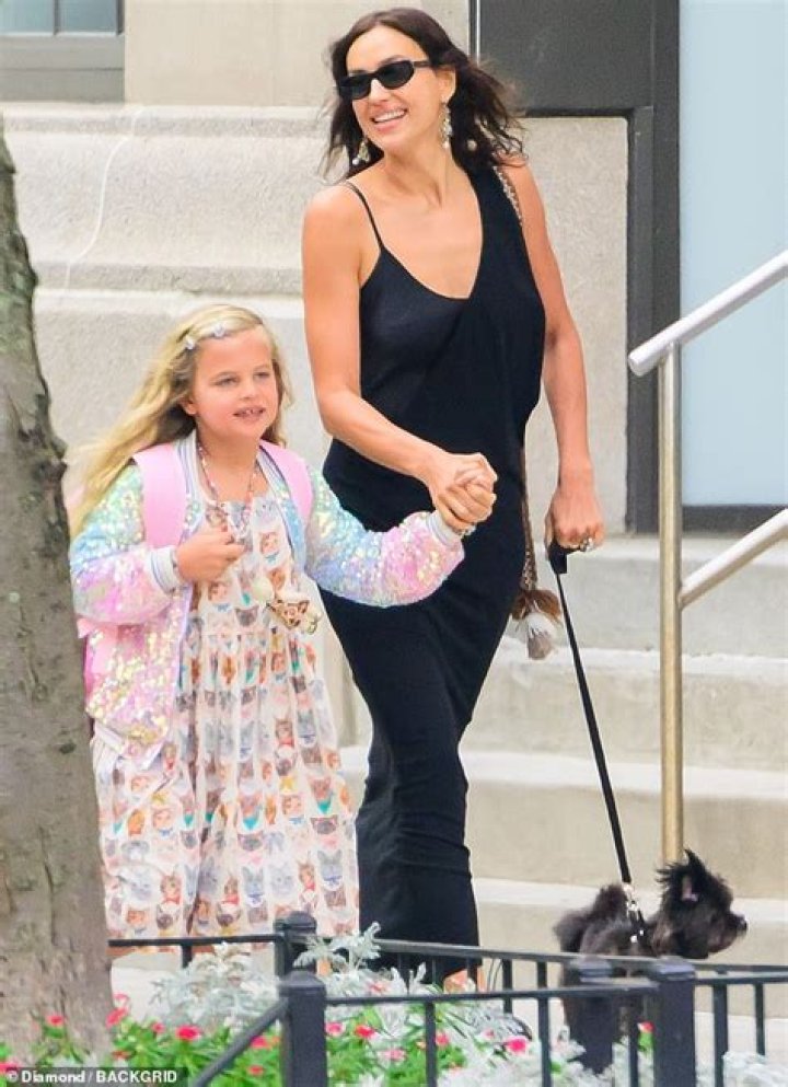 Irina Shayk with daughter Lea