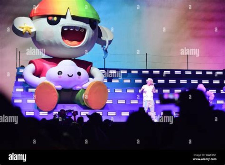 J Balvin celebrating his Arcoiris tour wrap party