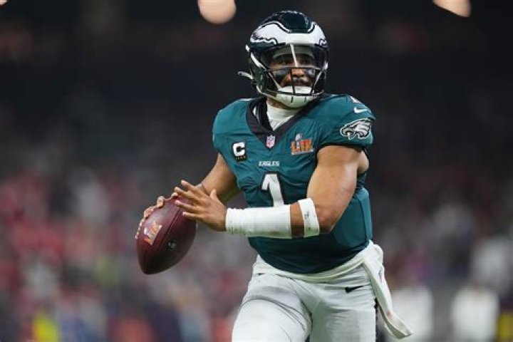 Jalen Hurts At The Eagles Send Off Party