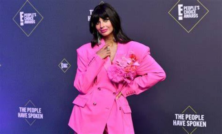 Jameela Jamil 46th Annual People's Choice Awards, Arrivals, Los Angeles, California, USA - 15 Nov 2020 Wearing Christopher John Rogers, Custom