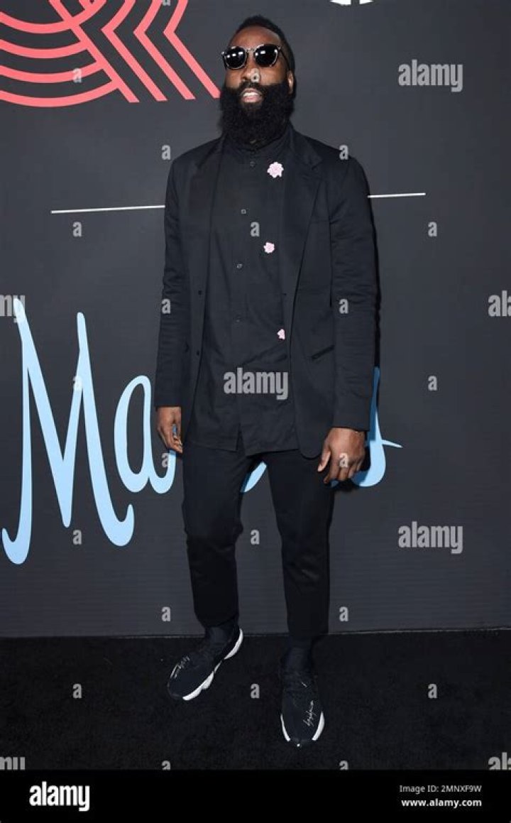 James Harden attends 2018 All-Stars in Los Angeles GQ Celebration at the NoMad Hotel on Saturday, Feb.18, 2018, in Los Angeles 2018 All-Stars in GQ Celebration, Los Angeles, USA - 17 Feb 2018