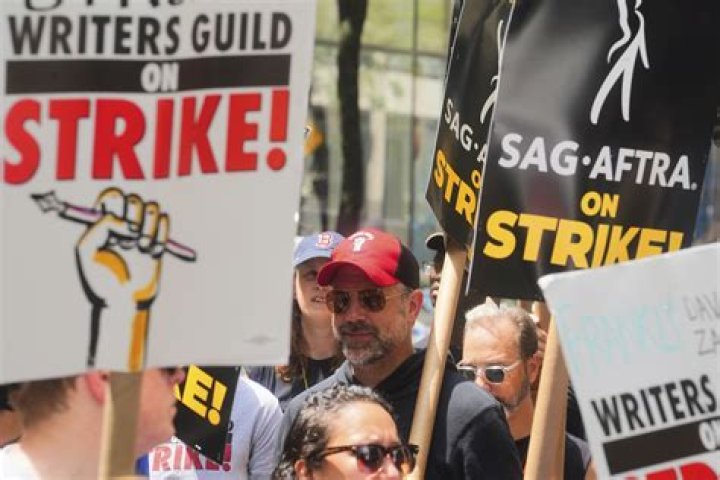 Jason Sudeikis SAG-AFTRA Strike Picket Line, New York, USA - 14 Jul 2023