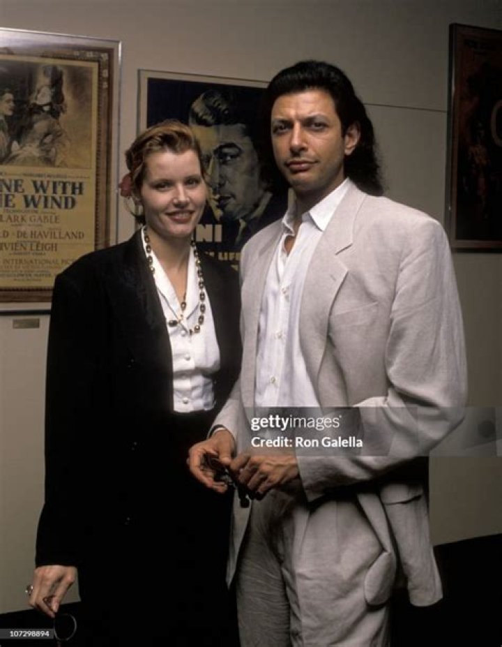 Jeff Goldblum & Geena Davis at the Oscars
