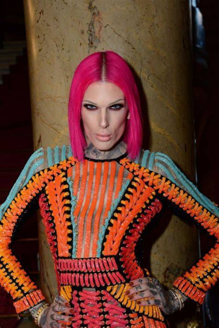 Jeffree Star Balmain Homme show, Front Row, Autumn Winter 2017, Paris Fashion Week Men's, France - 21 Jan 2017