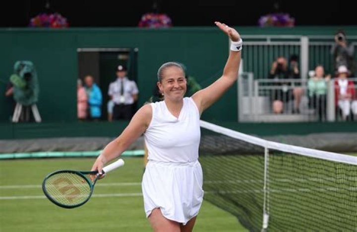 Jelena Ostapenko On The Court