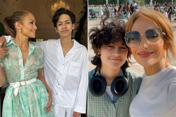 Jennifer Lopez Is A Grecian Goddess In White Dress As She Heads To Dinner With Kids Max & Emme, 13