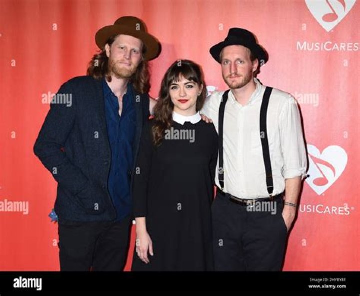 Jeremiah Fraites, Neyla Pekarek and Wesley Schultz of the Lumineers MusiCares Person of the Year Gala, Arrivals, Los Angeles, USA - 10 Feb 2017