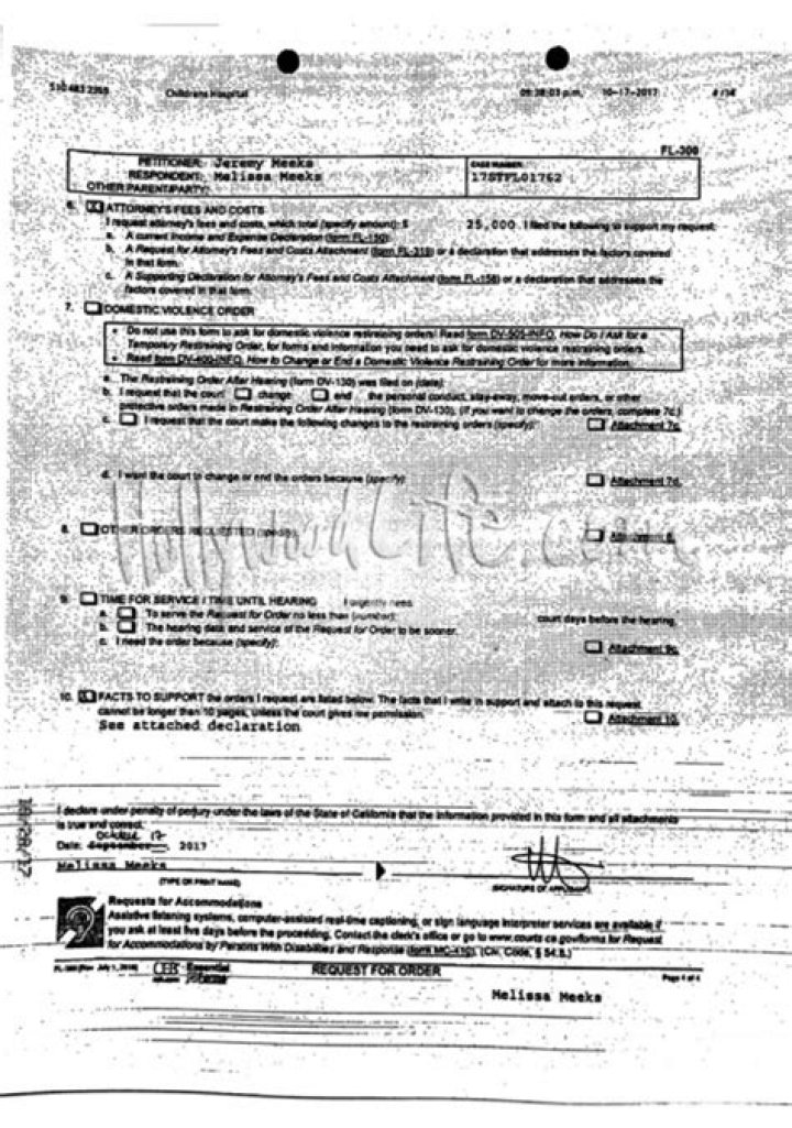 Jeremy Meeks Court Documents — Pics