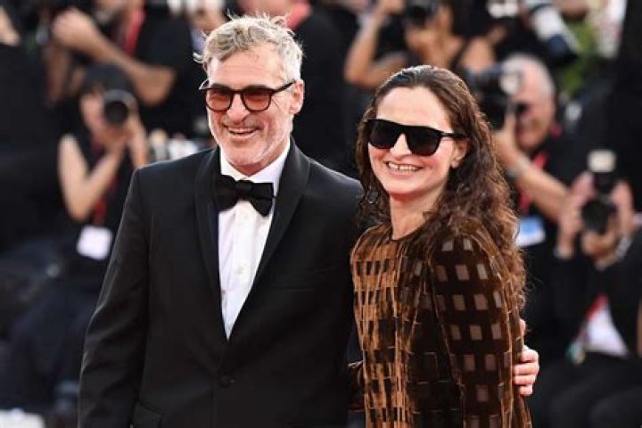 Joaquin and Rain Phoenix at 2020 Vanity Fair Oscar Party