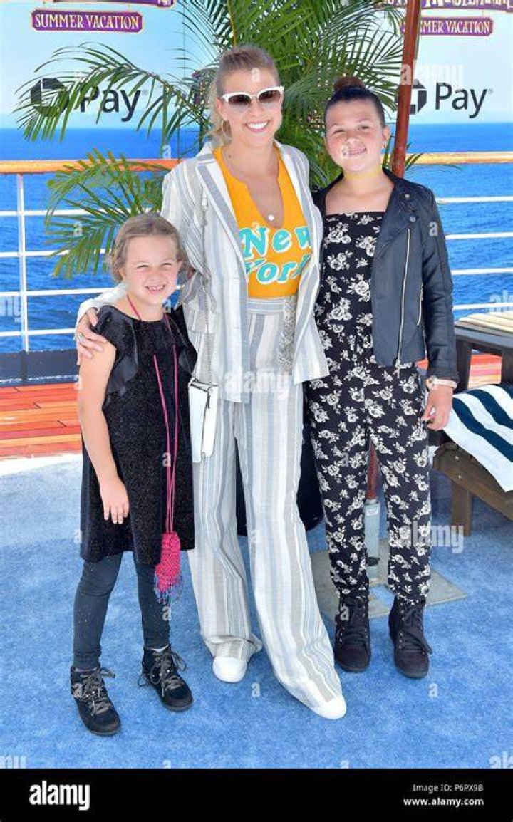 Jodie Sweetin with children Beatrix Carlin Sweetin Coyle and Zoie Laurel May Herpin 'Hotel Transylvania 3: Summer Vacation' film premiere, Los Angeles, USA - 30 Jun 2018