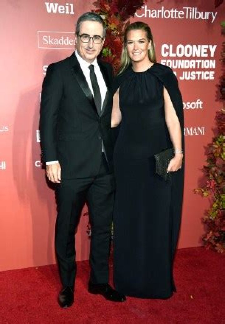 John Oliver, left, and Kate Norley attend the Clooney Foundation for Justice Albie Awards at The New York Public Library, in New York Clooney Foundation for Justice 2022 Albie Awards, New York, United States - 29 Sep 2022
