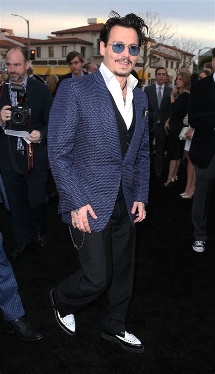 Johnny Depp Looks Cheery