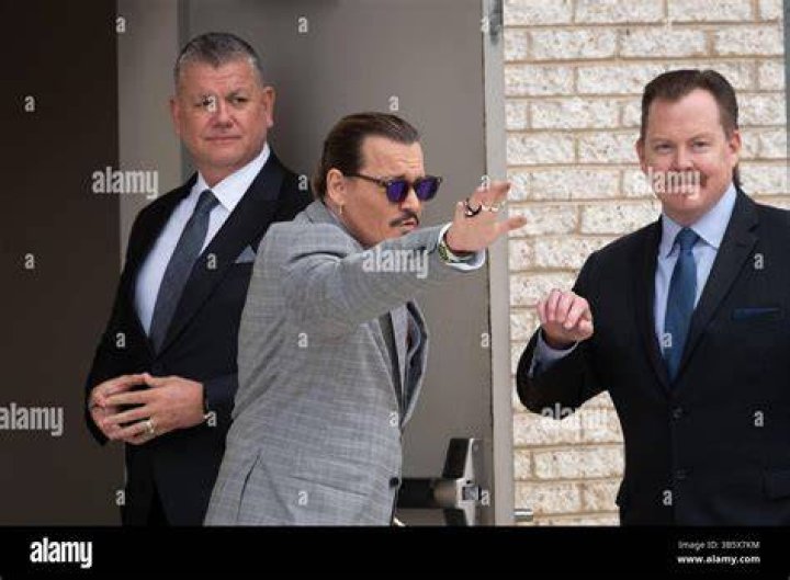Johnny Depp Outside A Virginia Courthouse