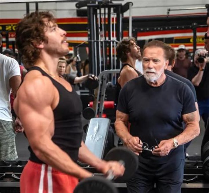 Joseph Baena Channels Dad Arnold Schwarzenegger In Shirtless Workout – Hollywood Life