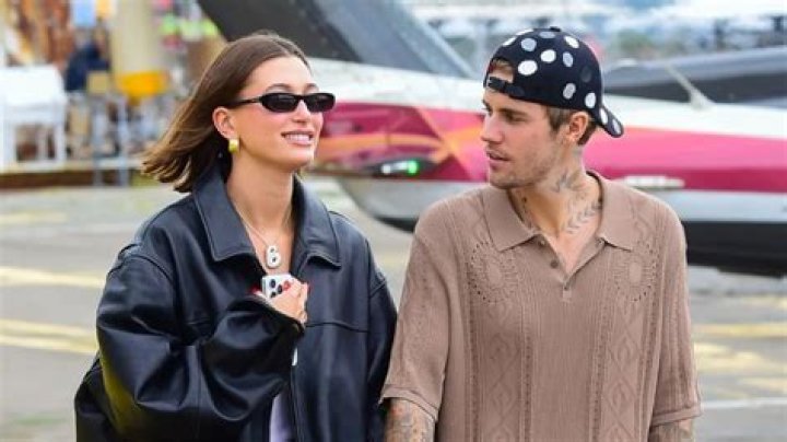 Justin & Hailey Bieber On Beach