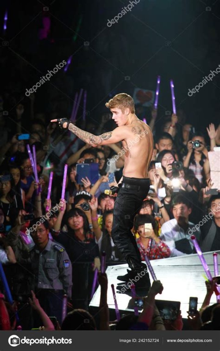 Justin Bieber At A 2013 Concert