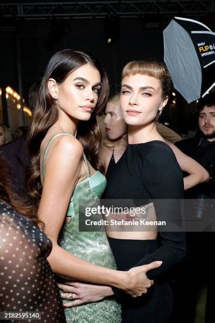 Kaia Gerber & Cara Delevingne attend a Black Lives Matter protest