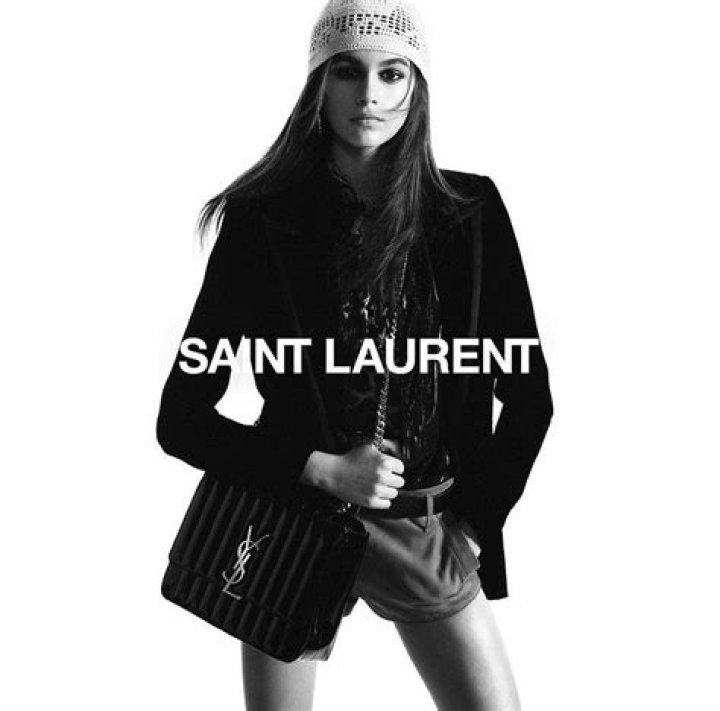 Kaia Gerber For Saint Laurent
