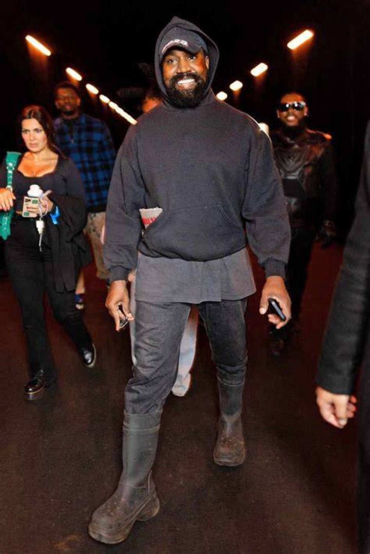 Kanye West at Balenciaga Show